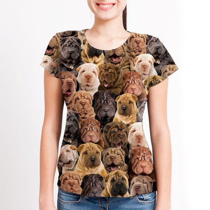 Du wirst einen Haufen Shar Pei Hunde haben - T-Shirt V1