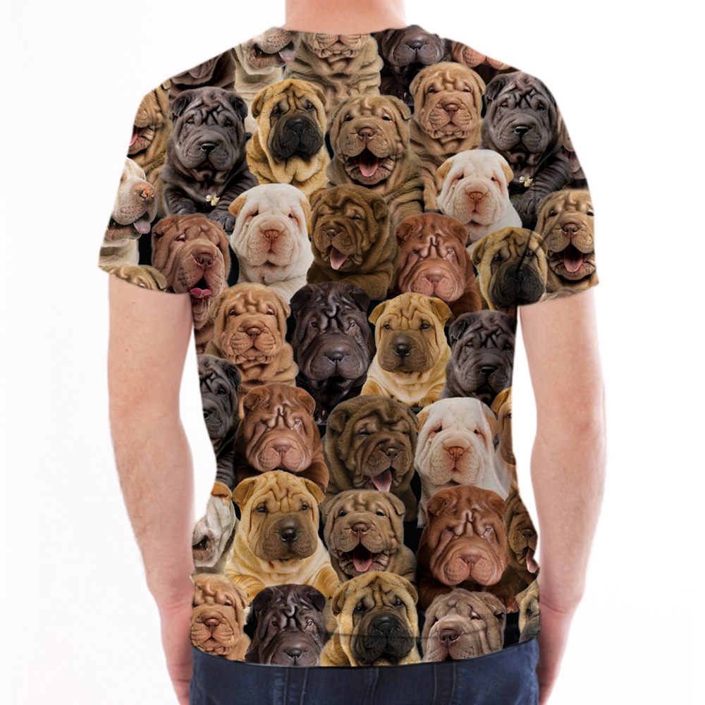 Du wirst einen Haufen Shar Pei Hunde haben - T-Shirt V1