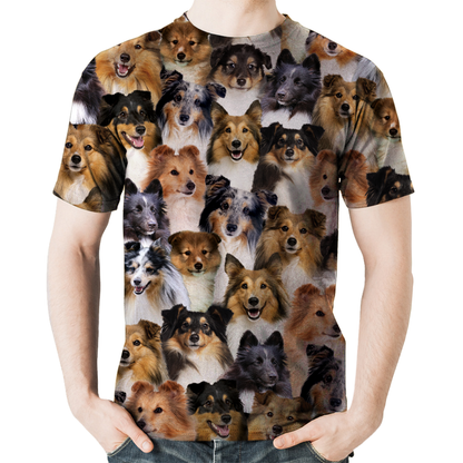 Vous aurez un groupe de chiens de berger Shetland - T-Shirt V1