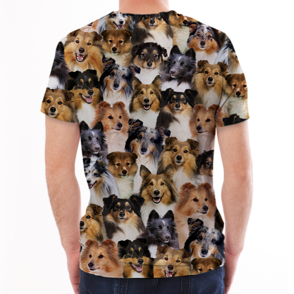Vous aurez un groupe de chiens de berger Shetland - T-Shirt V1