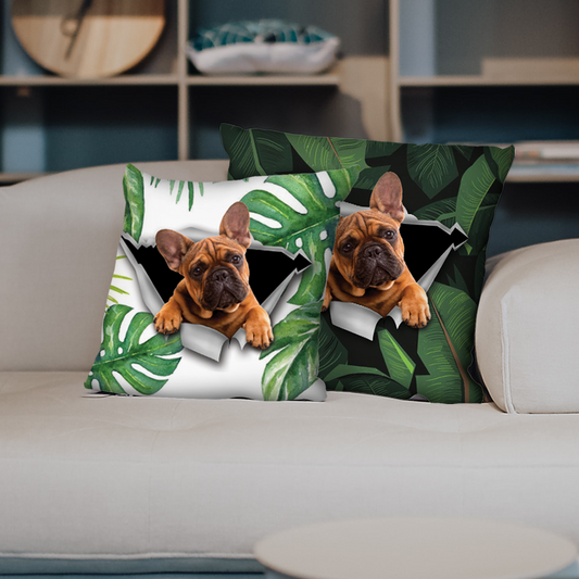 Sie stehlen Ihre Couch – Kissenbezüge mit französischer Bulldogge V2 (2er-Set)