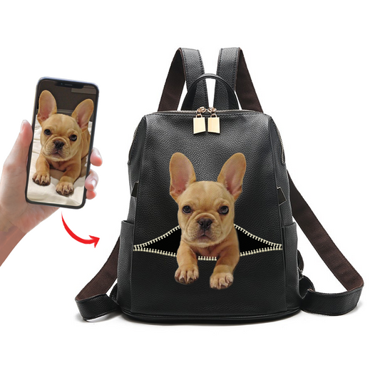 Go Out Together - Personalized Backpack With Your Pet's Photo V1