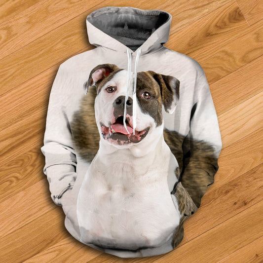 American Bulldog Hoodie - All Over