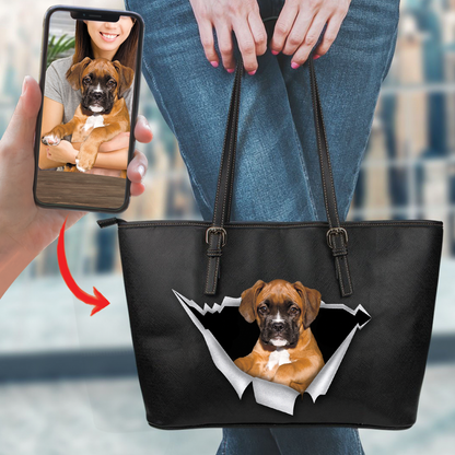 Sortez ensemble - Sac fourre-tout personnalisé avec la photo de votre animal V2-B