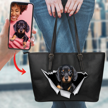 Go Out Together - Personalized Tote Bag With Your Pet's Photo V2-B