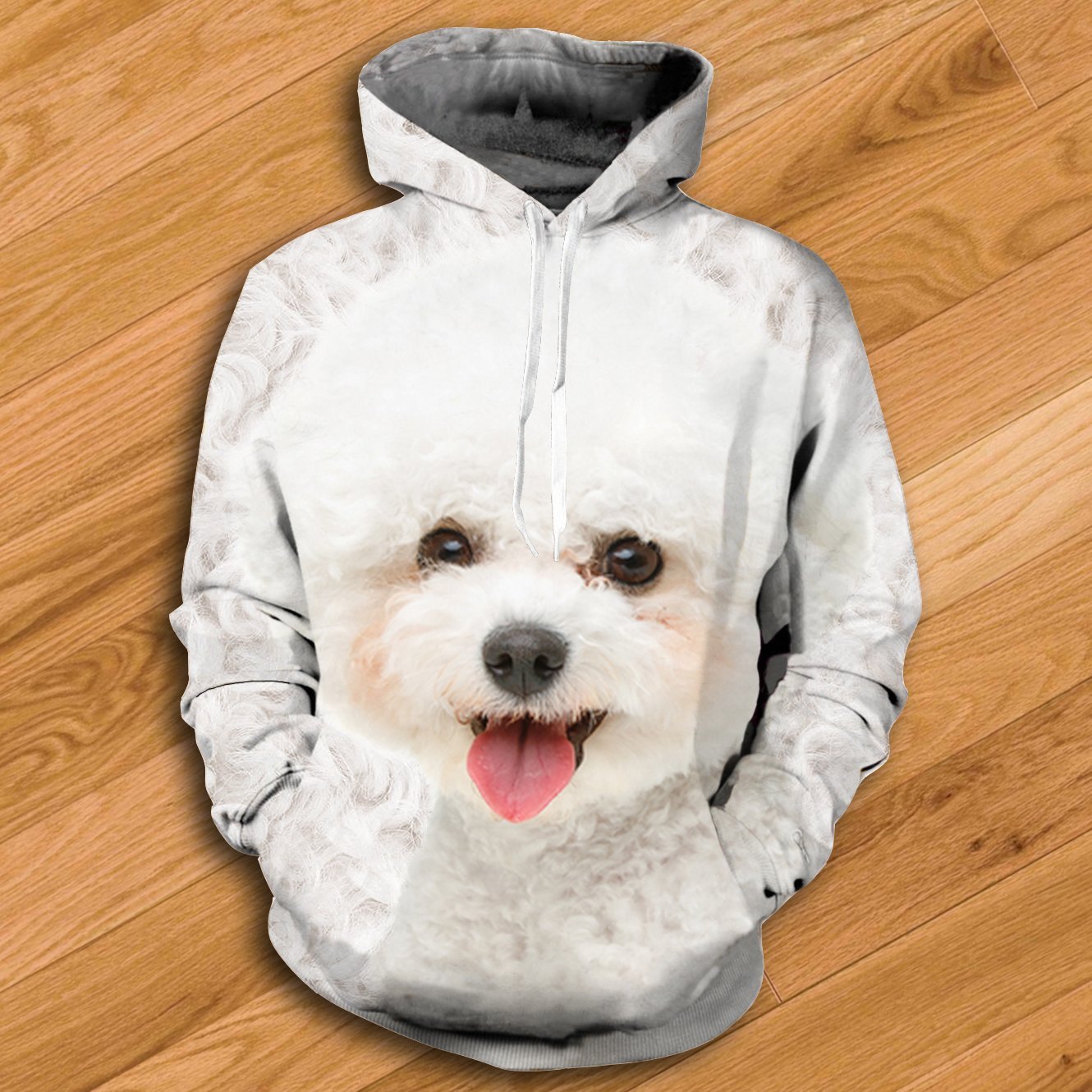 Bichon Frise Hoodie - All Over