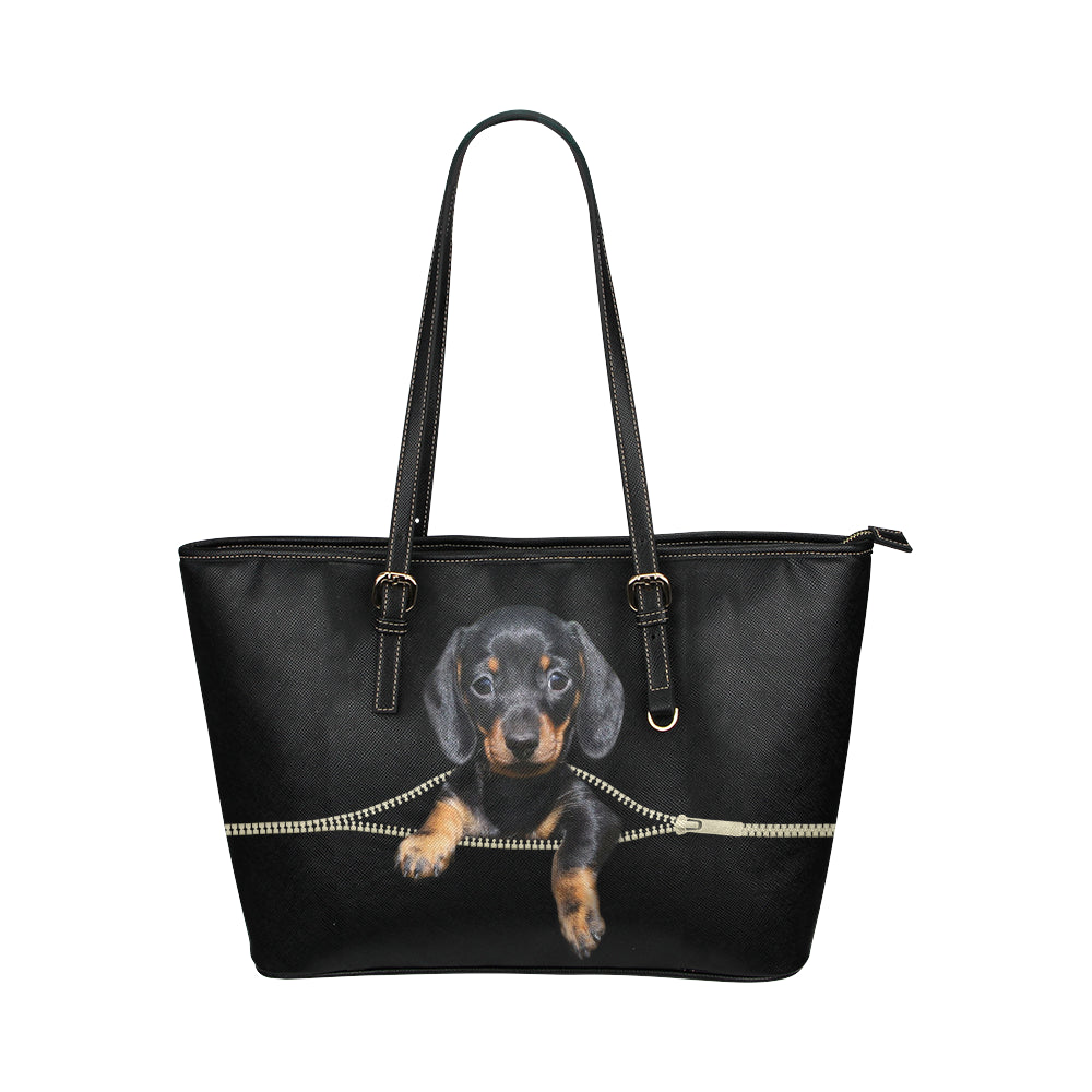 Go Out Together - Personalized Tote Bag With Your Pet's Photo V1-B