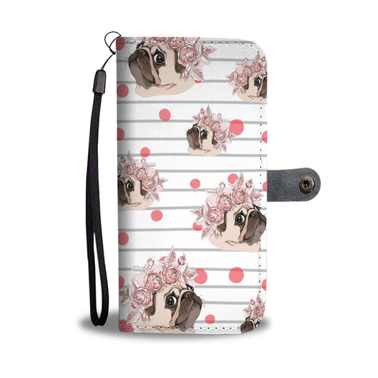 Cute Pug Wallet Case V2
