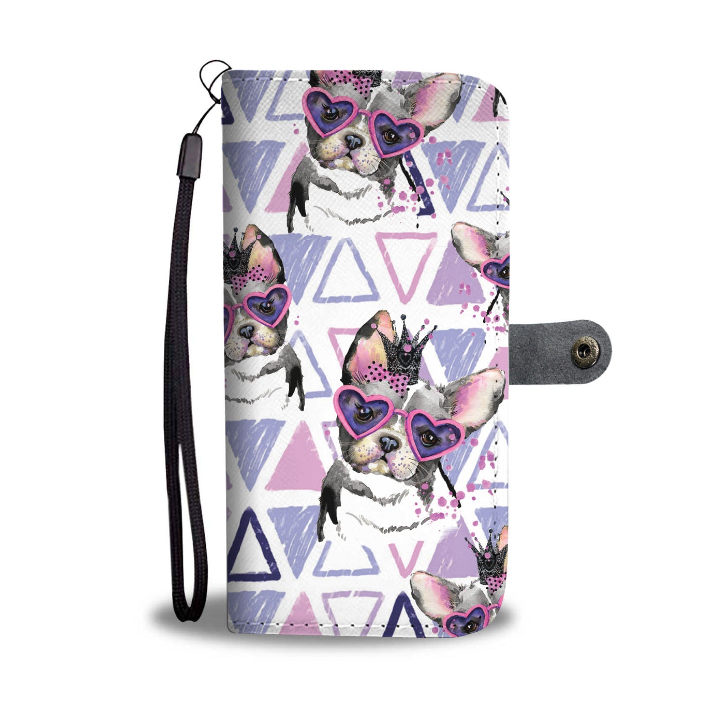 Cute French Bulldog Wallet Case V1