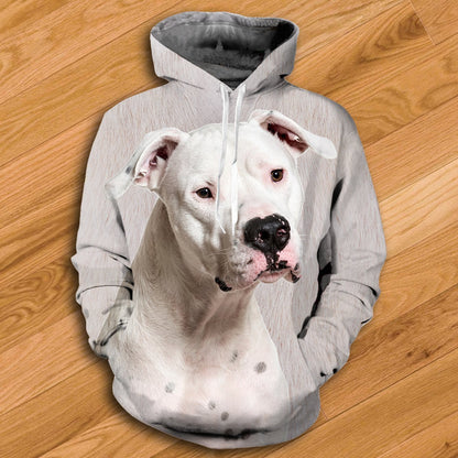 Dogo Argentino Hoodie - All Over