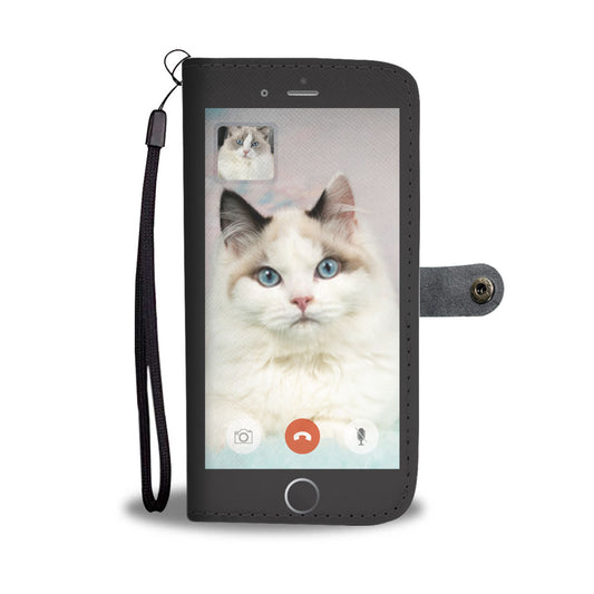 Face Time With Ragdoll Cat - Wallet Case V1