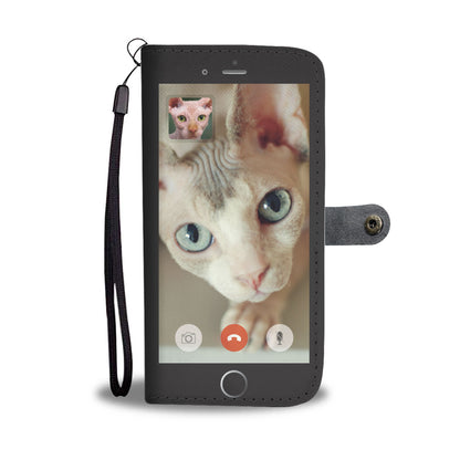 Face Time With Sphynx Cat - Wallet Case V1