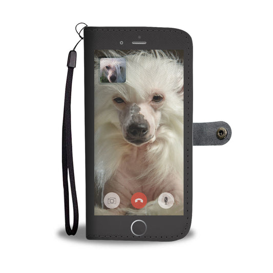 Face Time With Chinese Crested - Wallet Case V1