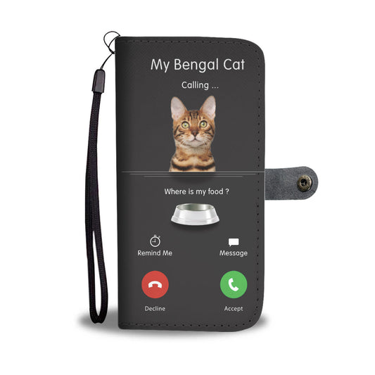 My Bengal Cat Is Calling - Wallet Case V1