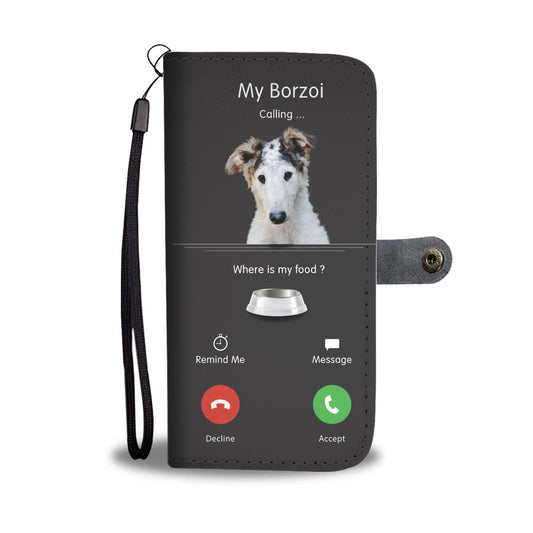 My Borzoi Is Calling - Wallet Case V1