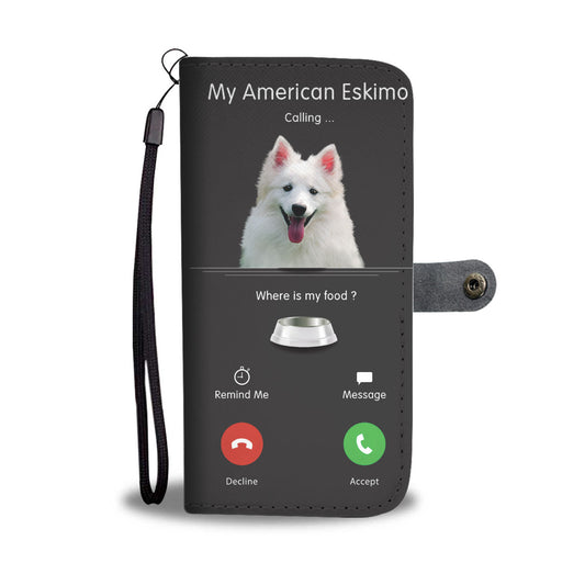 My American Eskimo Is Calling - Wallet Case V1
