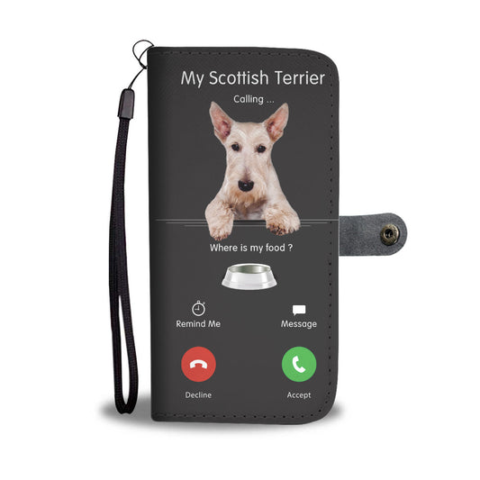 My Scottish Terrier Is Calling - Wallet Case V1