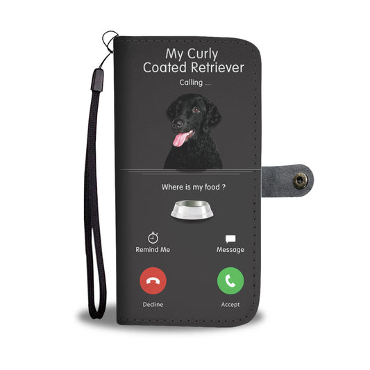 My Curly Coated Retriever Is Calling - Wallet Case V1
