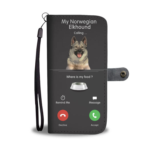 My Norwegian Elkhound Is Calling - Wallet Case V1