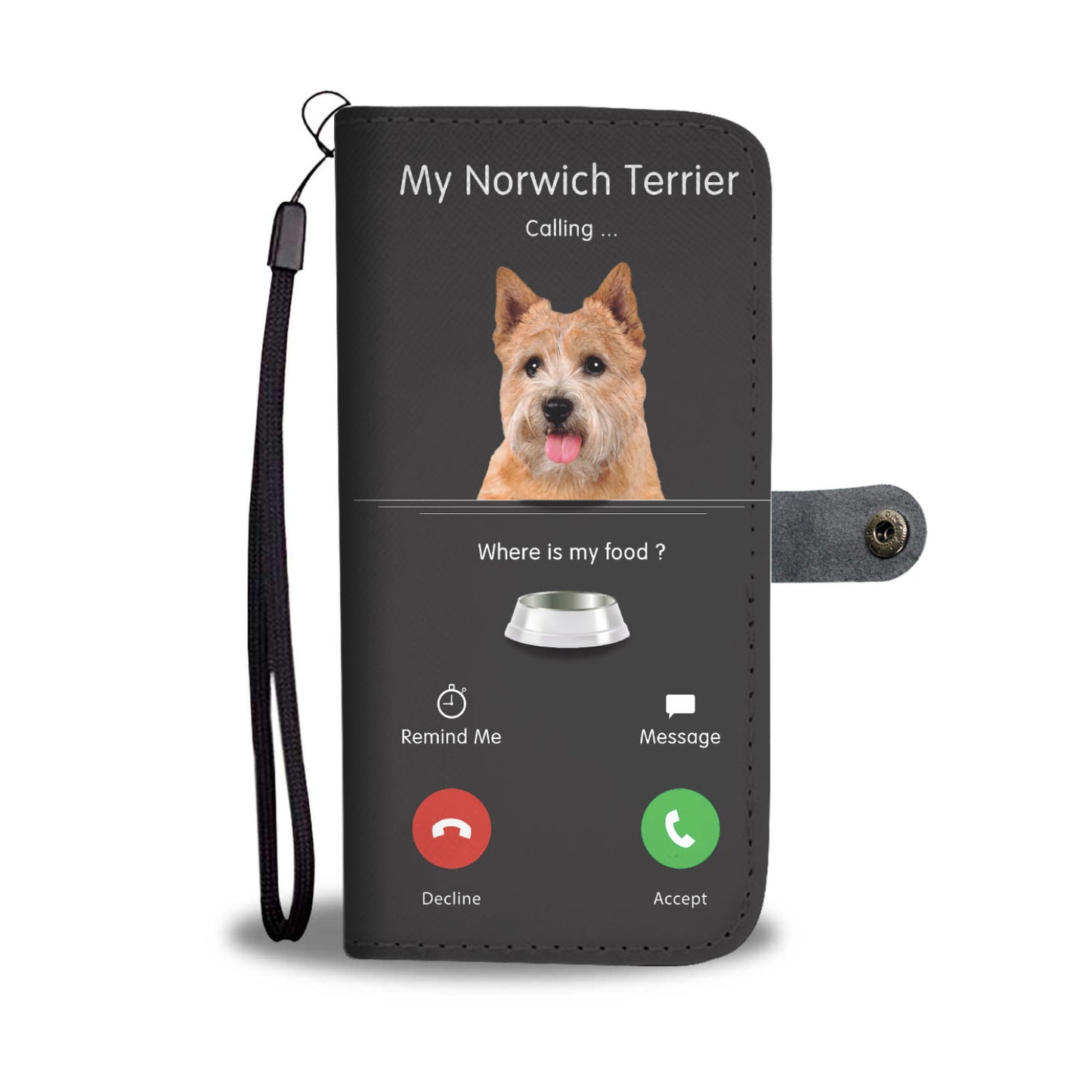 My Norwich Terrier Is Calling - Wallet Case V1