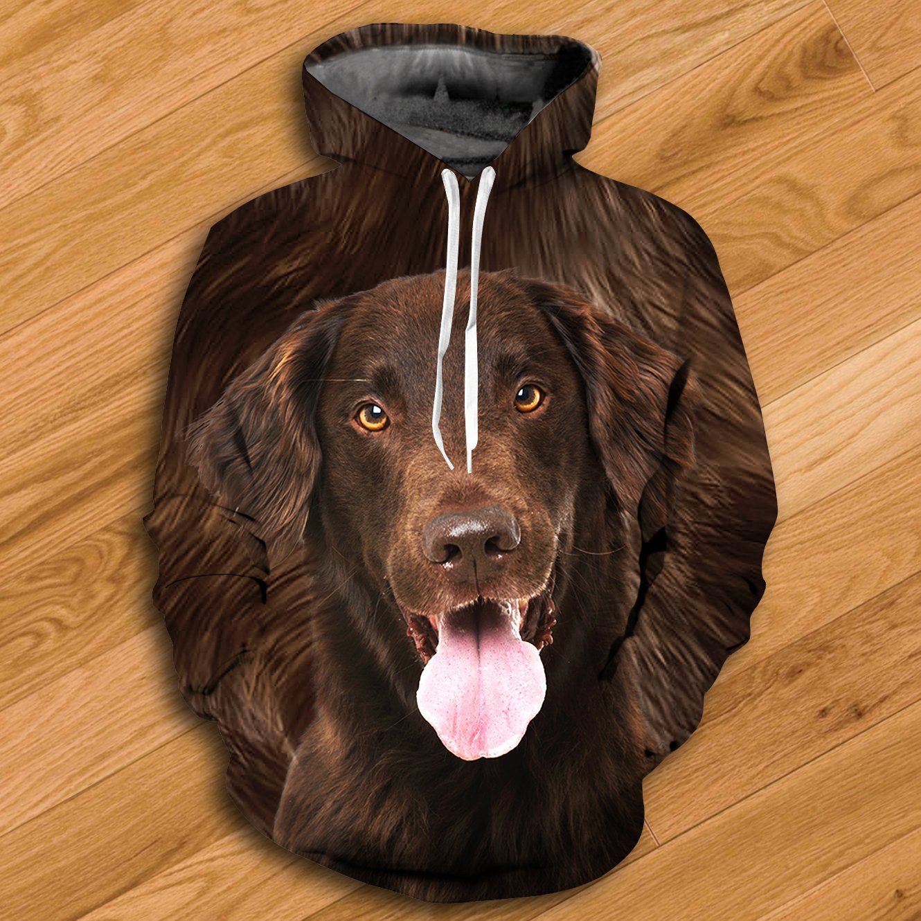 Flat Coated Retriever Hoodie - All Over
