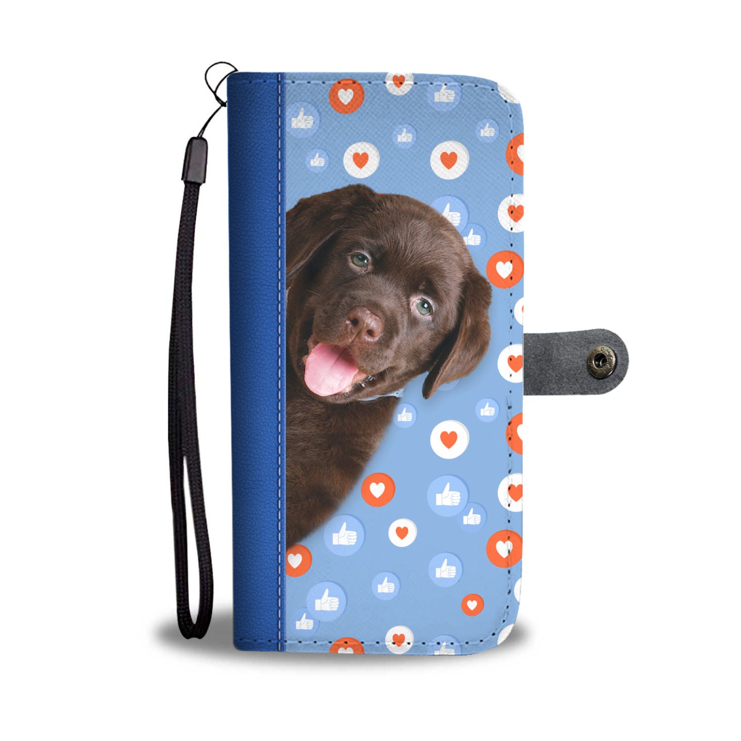 Like And Heart - Labrador Wallet Case
