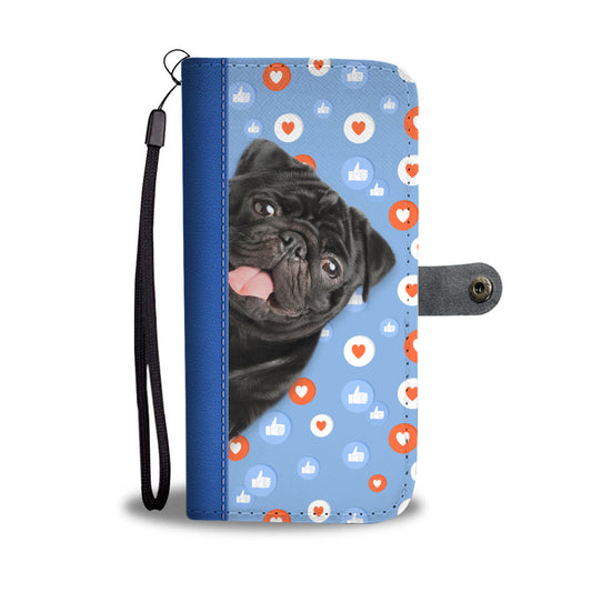 Like And Heart - Pug Wallet Case