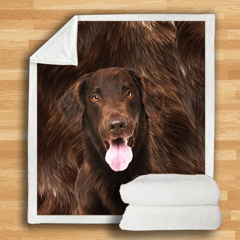 Flat Coated Retriever Blanket V2