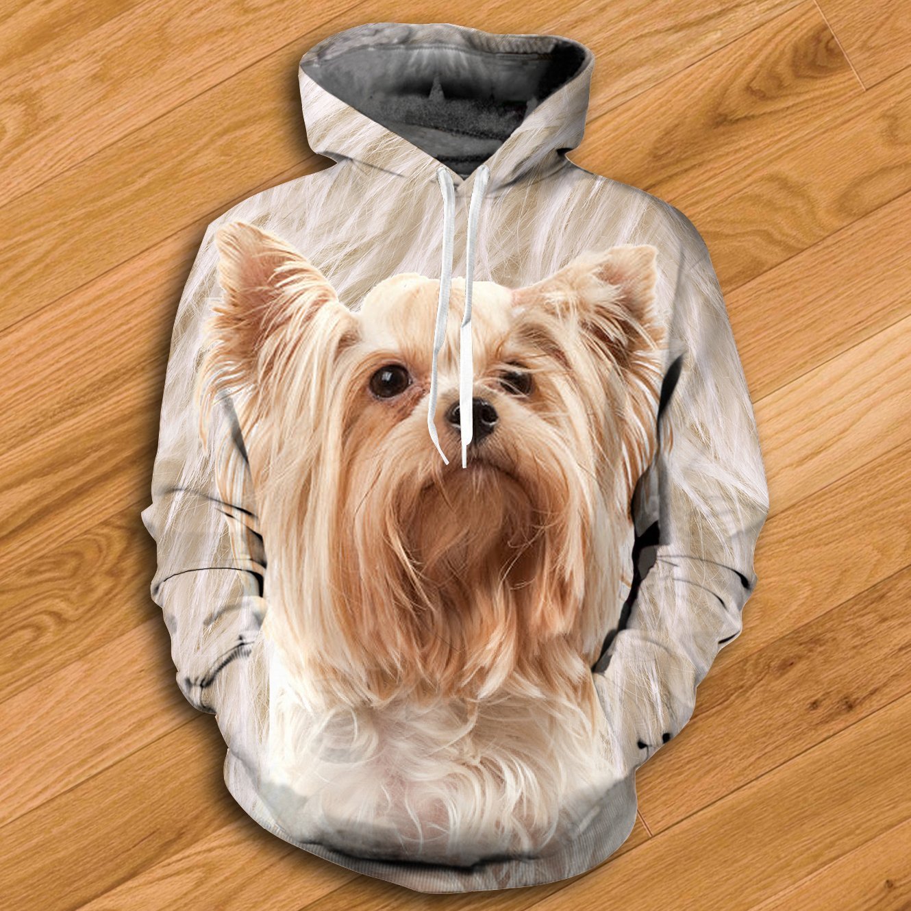 Sweat à capuche Yorkshire Terrier - All Over V1