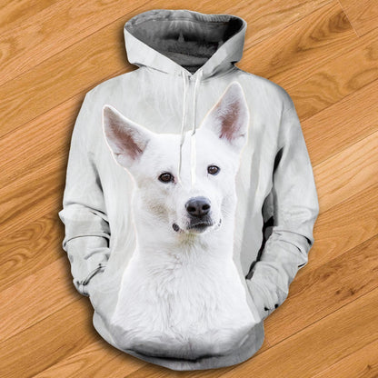 Canaan Dog Hoodie - All Over