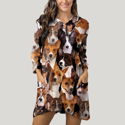 A Bunch Of Basenjis - Hoodie With Ears V1