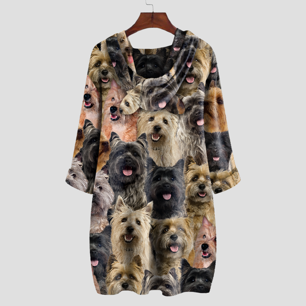 A Bunch Of Cairn Terriers - Hoodie With Ears V1