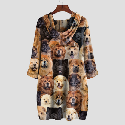 A Bunch Of Chow Chows - Hoodie With Ears V1