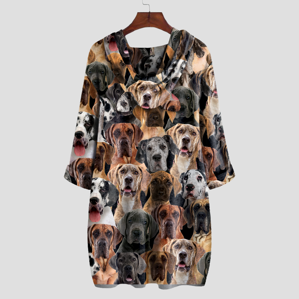 A Bunch Of Great Danes - Hoodie With Ears V1