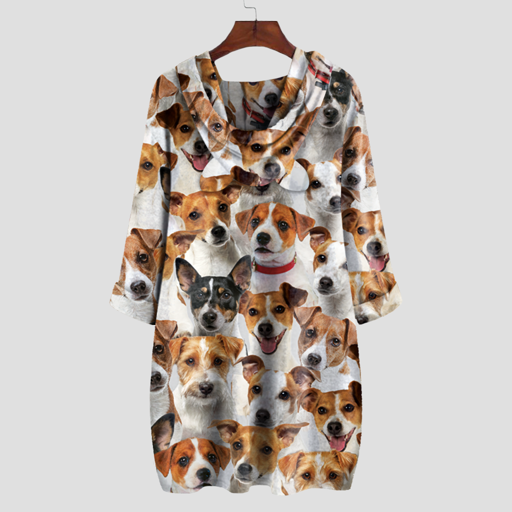 A Bunch Of Jack Russell Terriers - Hoodie With Ears V1