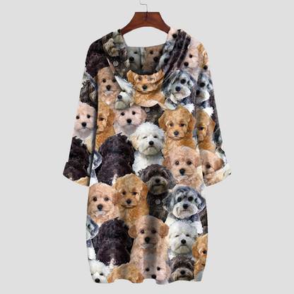 A Bunch Of Maltipoos - Sweat à capuche avec oreilles V1