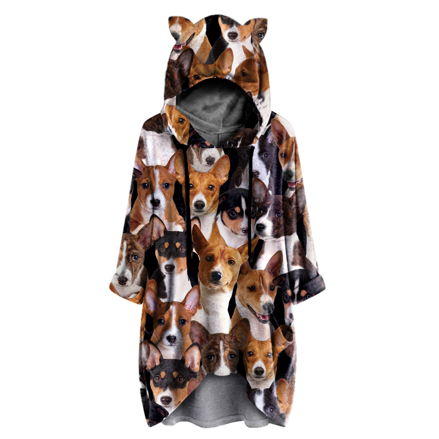 A Bunch Of Basenjis - Hoodie With Ears V1