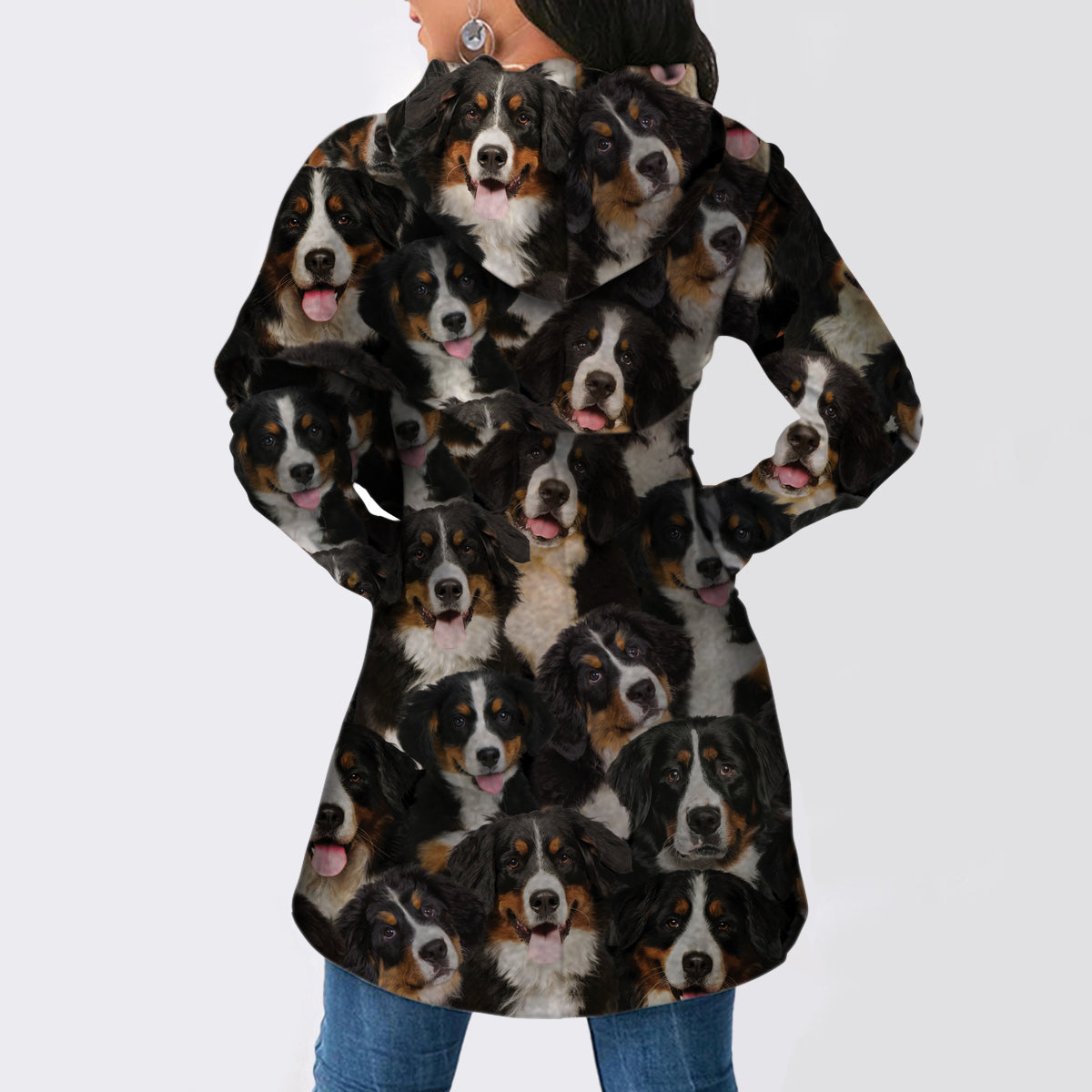 A Bunch Of Bernese Mountains - Fashion Long Hoodie V1