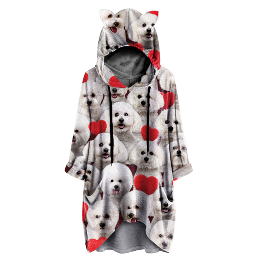 A Bunch Of Bichon Frises - Hoodie With Ears V1