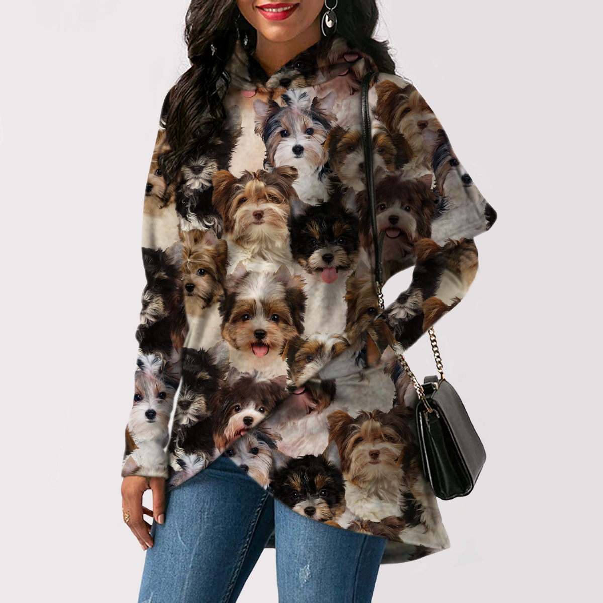Ein Haufen Biewer Terrier - Fashion Long Hoodie V1
