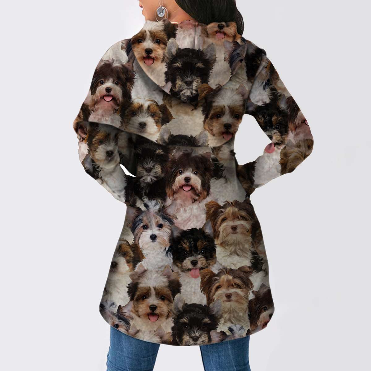 Ein Haufen Biewer Terrier - Fashion Long Hoodie V1