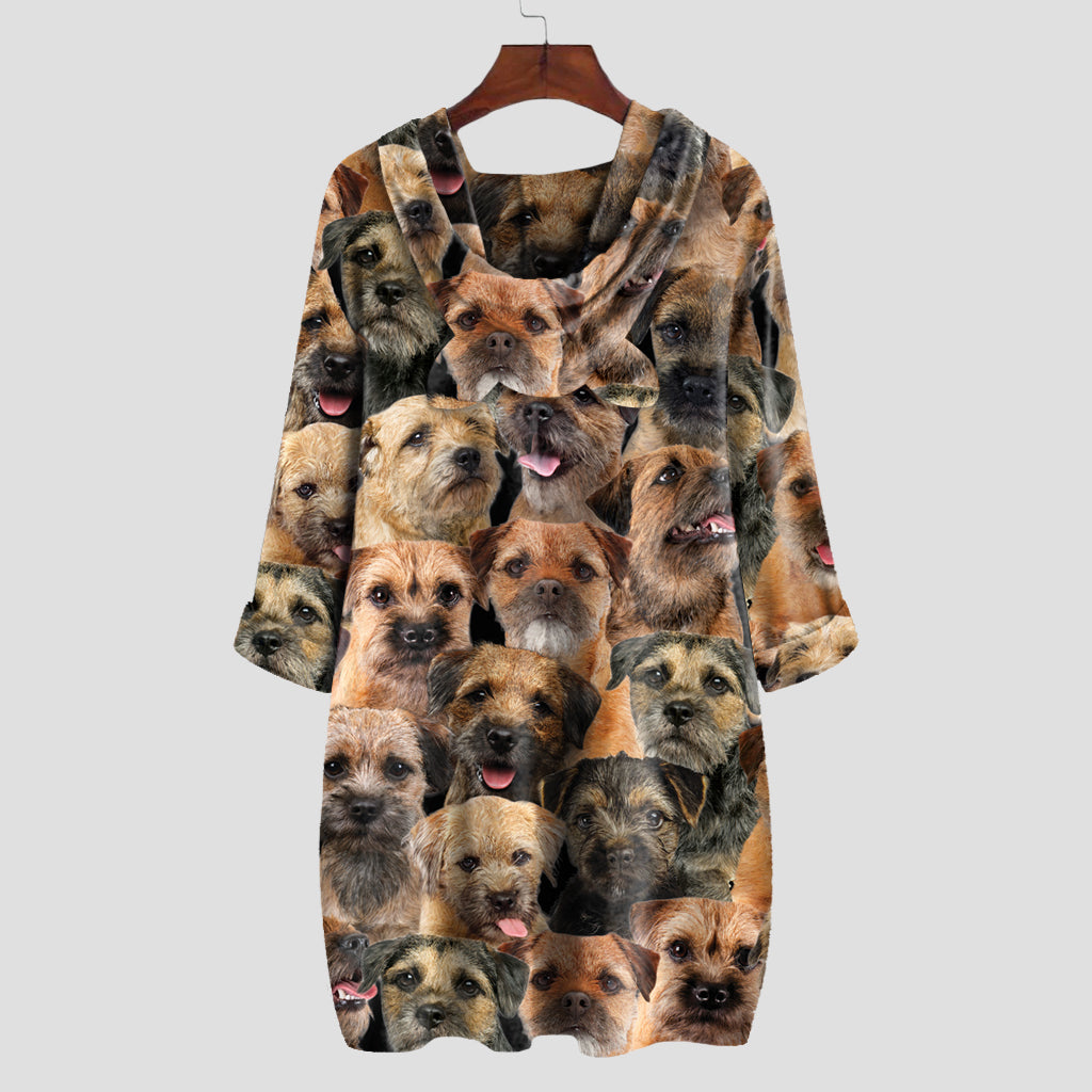A Bunch Of Border Terriers - Hoodie With Ears V1