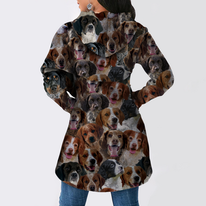 Ein Haufen Brittany Spaniels - Fashion Long Hoodie V1