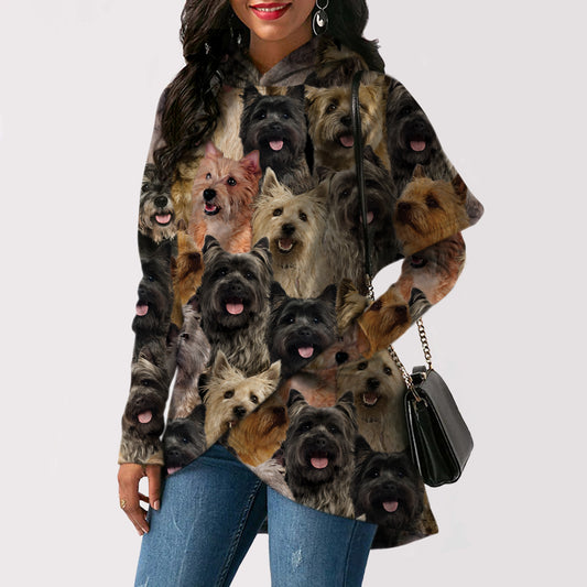Ein Haufen Cairn Terrier - Fashion Long Hoodie V1