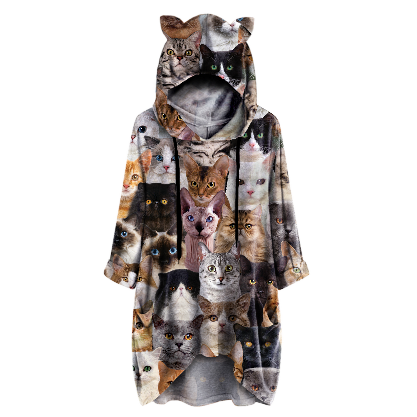 A Bunch Of Cats - Hoodie With Ears V1
