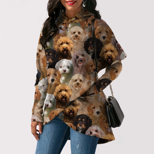 A Bunch Of Cavapoos - Fashion Long Hoodie V1