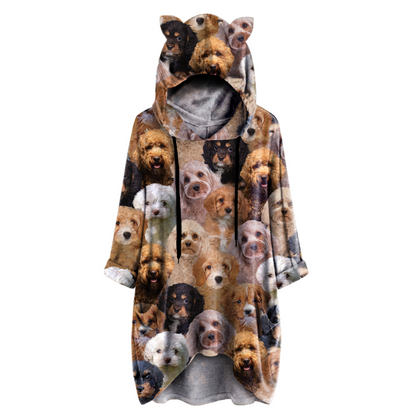 A Bunch Of Cavapoos - Hoodie With Ears V1