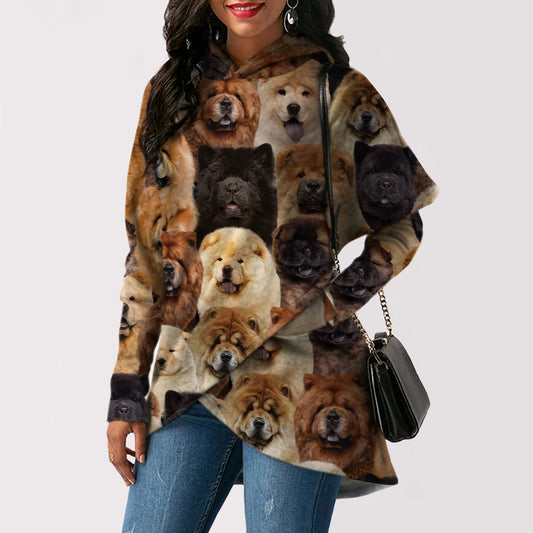 A Bunch Of Chow Chows - Fashion Long Hoodie V1