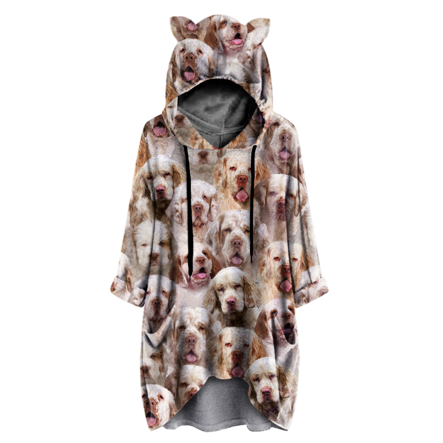 A Bunch Of Clumber Spaniels - Hoodie With Ears V1