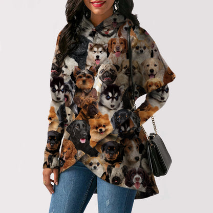 A Bunch Of Dogs - Fashion Long Hoodie V1